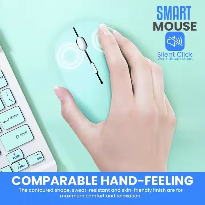 Bluejw Popular Bluetooth Mouse & Wireless Mini Keyboard Combo for Tablets, Laptops - Portable Gaming Keyboards Alternative - Image 4